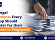 Key Legal Documents Every Startup Should Consider for their Business in Singapore